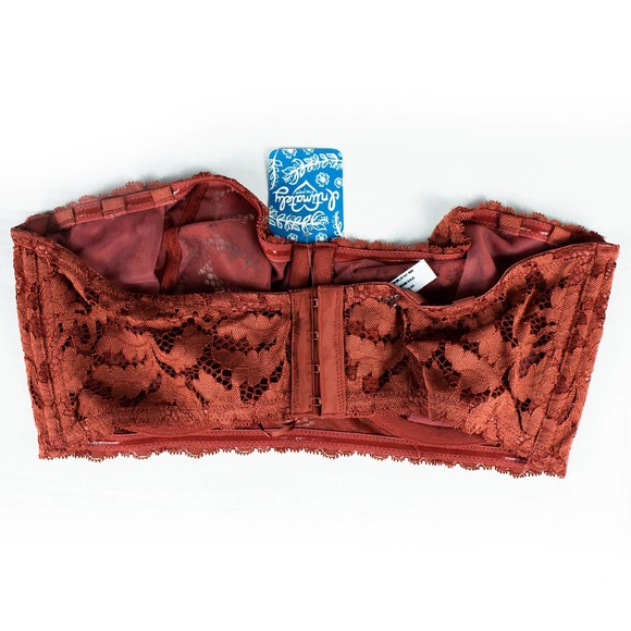 Free People Rust Red Lace Multiway Underwire Bra 36DD - Picture 6 of 6